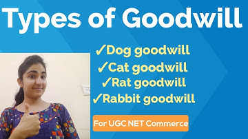 Types of Goodwill || Dog, Cat, Rat and Rabbit Goodwill by Navneet Kaur 🙂|| UGC NET Paper-2 Commerce