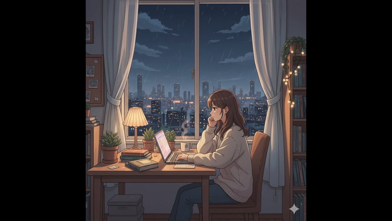late night lofi ☕ beats to relax, study & sleep | chill lofi hip hop radio, cozy anime vibes