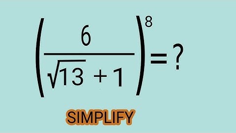 A Very Nice Math Olympiad Algebraic simplification l Simplify without calculator l olympiad math