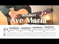 Schubert / Ave Maria / sheet music / tab
