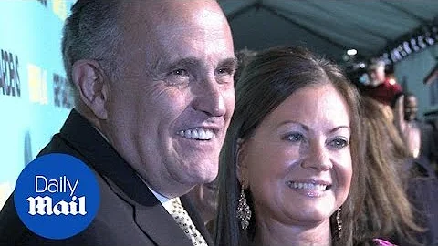 Rudy Giuliani and then wife Judith Nathan together...