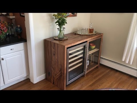 Building A Liquor Cabinet From A Single Slab Youtube