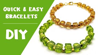 Quick & Easy Bracelet Tutorial with Tigertail and How to add a Clasp