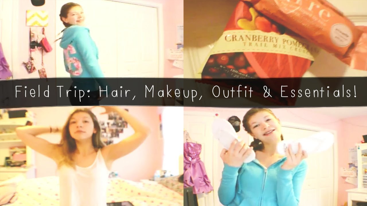 Field Trip Hair, Makeup, Outfit & Essentials! YouTube