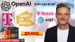 Märkte am Morgen: Öl, Nvidia, SpaceX, T-Mobile US, AT&T, Telekom, DHL, Rheinmetall, Dt. Bank, Shell