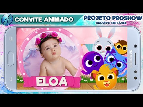 Convite Animado Bolofofos Projeto Proshow 