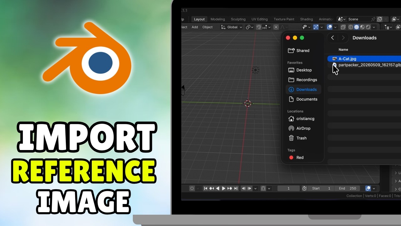 How To Import Reference Image In Blender (2026) - Full Guide - YouTube