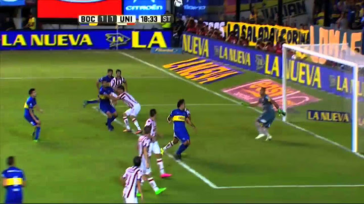 Gol de Lodeiro. Boca 1 - Unión 1. Fecha 7. Primera División 2016.