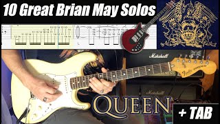 10 Great Brian May Solos + TAB