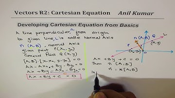 Vectors Part 4 Cartesian Equation of Line in R2 with 8 Test Examples - EDEXCEL - GCSE