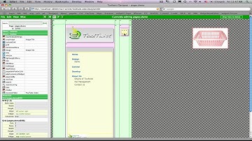 Designing a webpage in minutes.