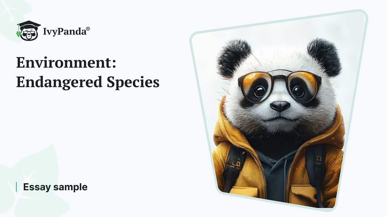 Environment: Endangered Species | Essay Example - YouTube