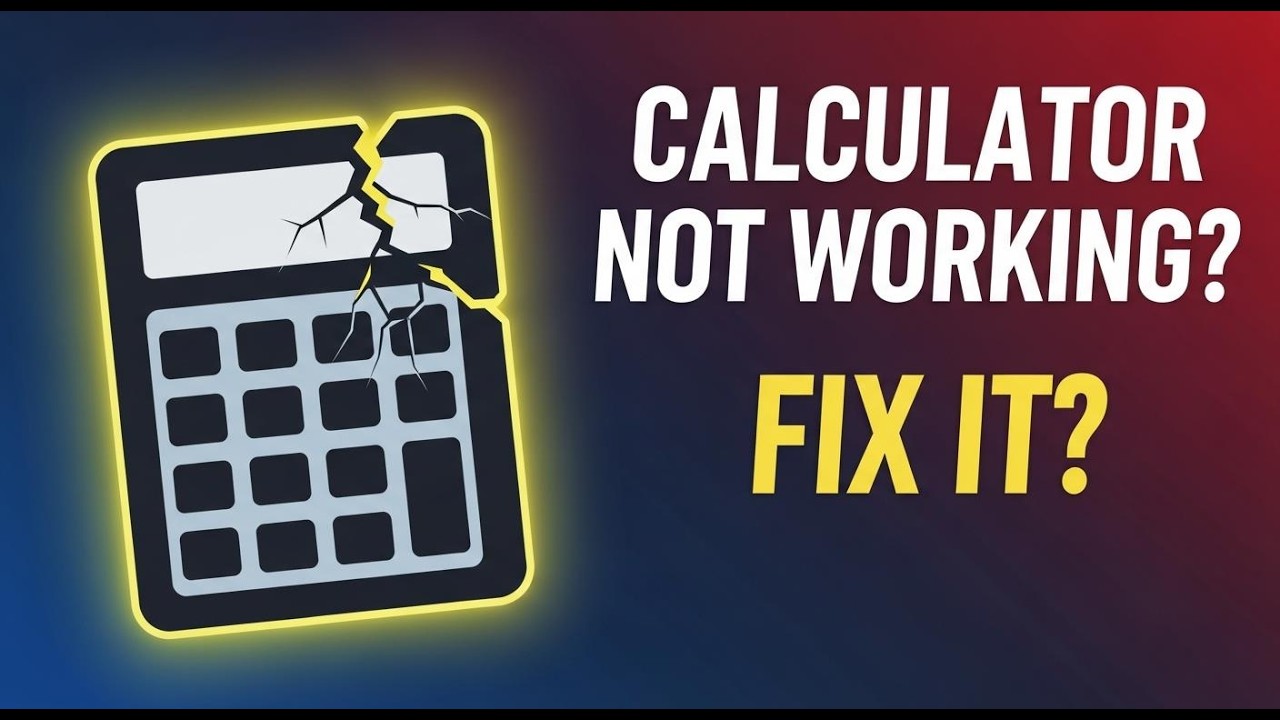 How To Fix Calculator App Not Working In Windows 11 Windows Calculator ...