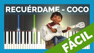 Recuérdame - COCO 🎹 [FACIL] - Piano Tutorial - Canciones Fáciles # 004 -  YouTube