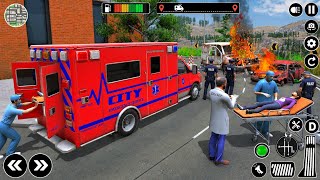 Ambulance City Rescue Simulator 3D Game - 911 US Emergency Ambulance Driving 3D - Android Gameplay screenshot 2