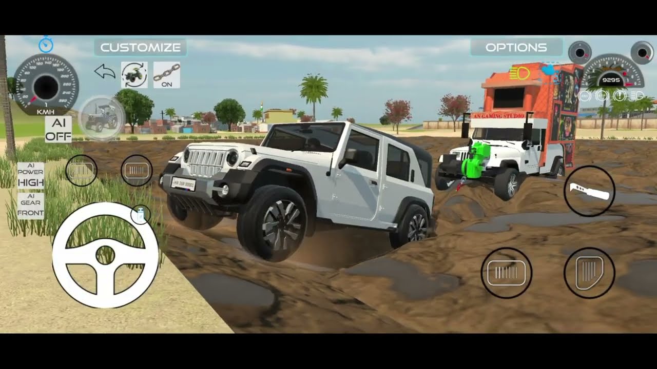 Thar 4×4 off-road adventure - Thar off road Pulling DJ From Extreme Mud - Android Gameplay