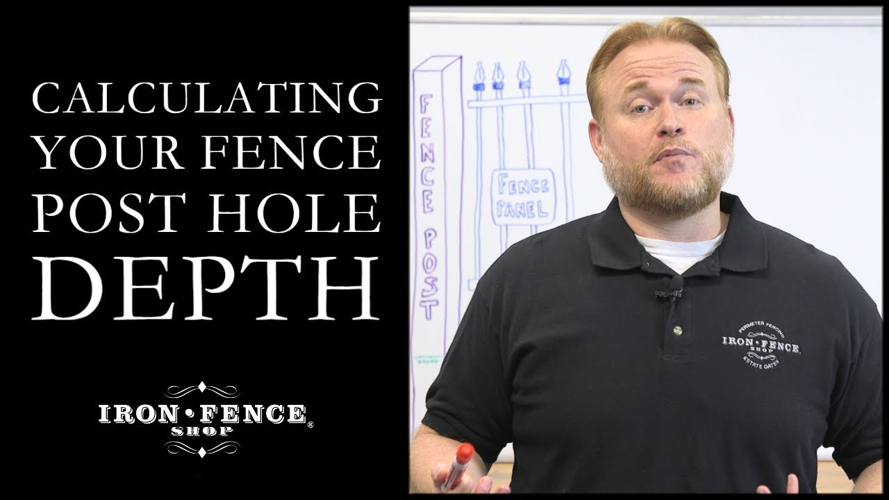 Calculating Your Fence Post Hole Depth - YouTube