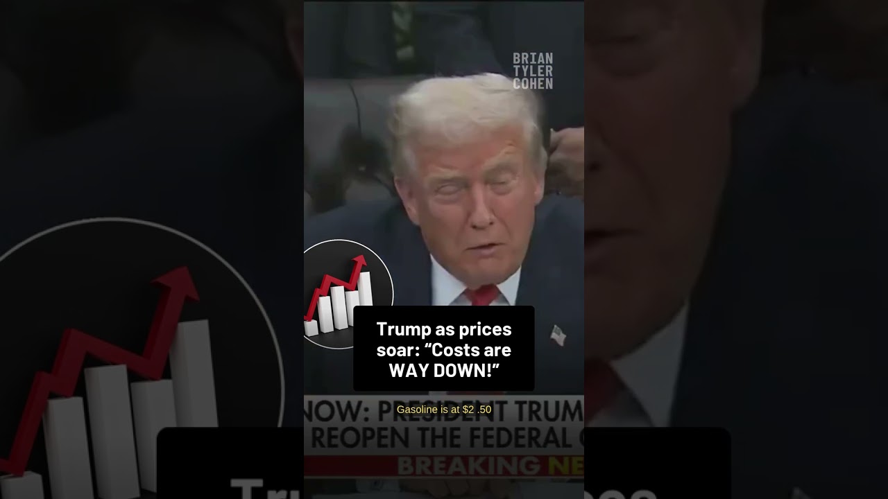 Trump as prices soar" Costs are WAY DOWN!"