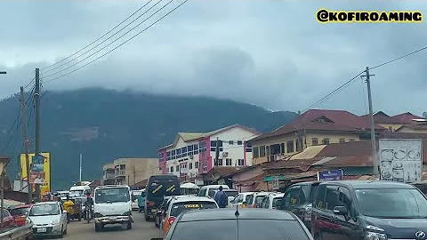 Beautiful View of Kwahu Mountains from Nkawkaw in Ghana 🇬🇭
