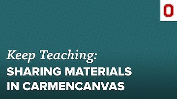 Quick Tip: Sharing Materials in CarmenCanvas