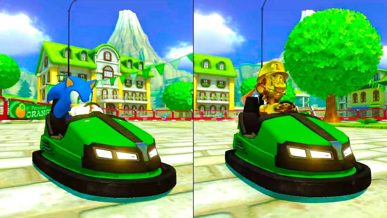 Mario Kart 8 Deluxe – Battle 2 Players Sonic Vs Gold Luigi