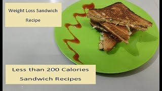 Weight Loss recipe | Healthy Sandwich recipe | How to make healthy sandwich