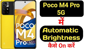 How to on auto brightness on Poco M4 Pro 5G || Poco M4 Pro 5G me auto brightness kaise on kare ||
