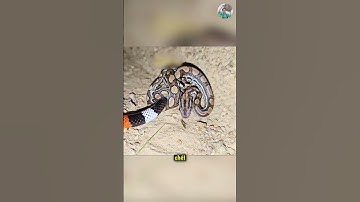 Màn Đối Đầu Giữa Rắn San Hô Và Trăn Gấm #thếgiớiđộngvật