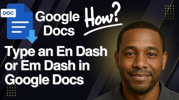 How to Type an En Dash or Em Dash in Google Docs – Quick Punctuation Guide