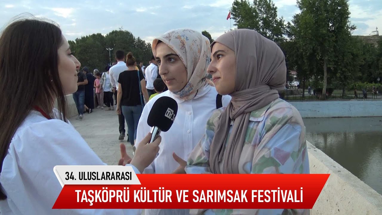 34. Uluslararası Taşköprü Sarımsak Festivali'nden renkli röportajlar