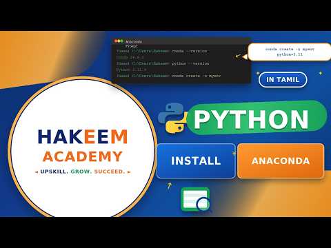 Python Installation Using Anaconda in Tamil