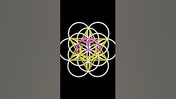 2D Egg Of Life contains 3D Platonic Solids #dodecahedron #sacredgeometry #animation #creation