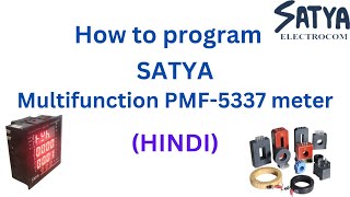 How to program Satya Multifunction PMF-5337 meter programming