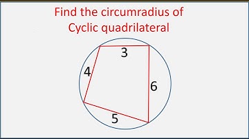 Radius of circumcircle of cyclic Quadrilateral