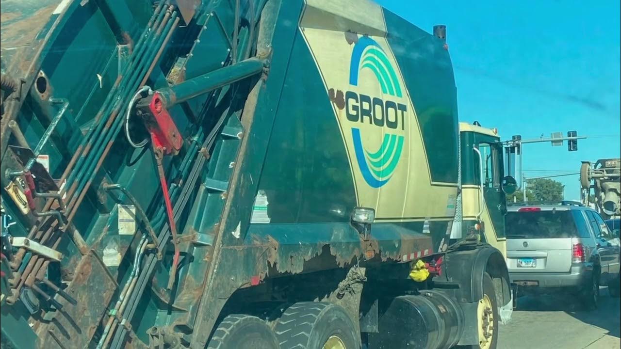 Groot yard waste truck In Volo Illinois YouTube