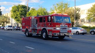 LAFD Engine 207 Responding