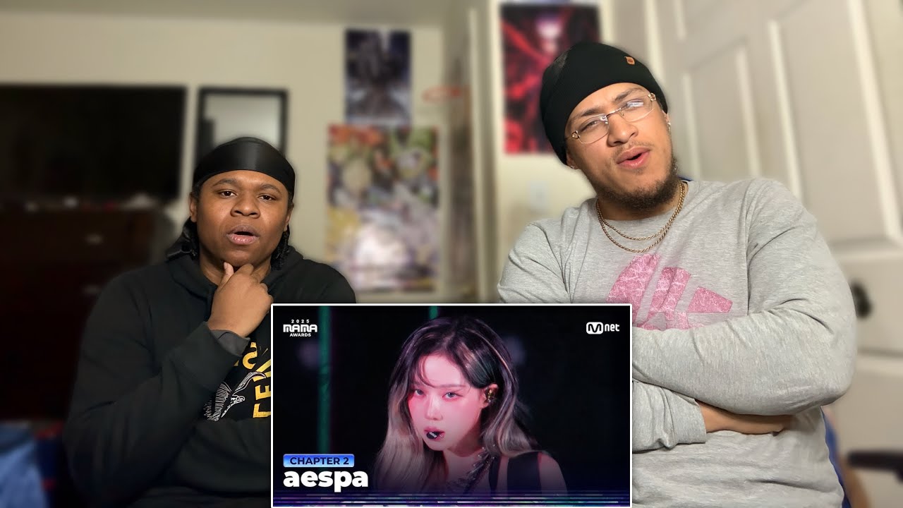 REACTING TO [#2025MAMA] aespa - Dirty Work + Rich Man