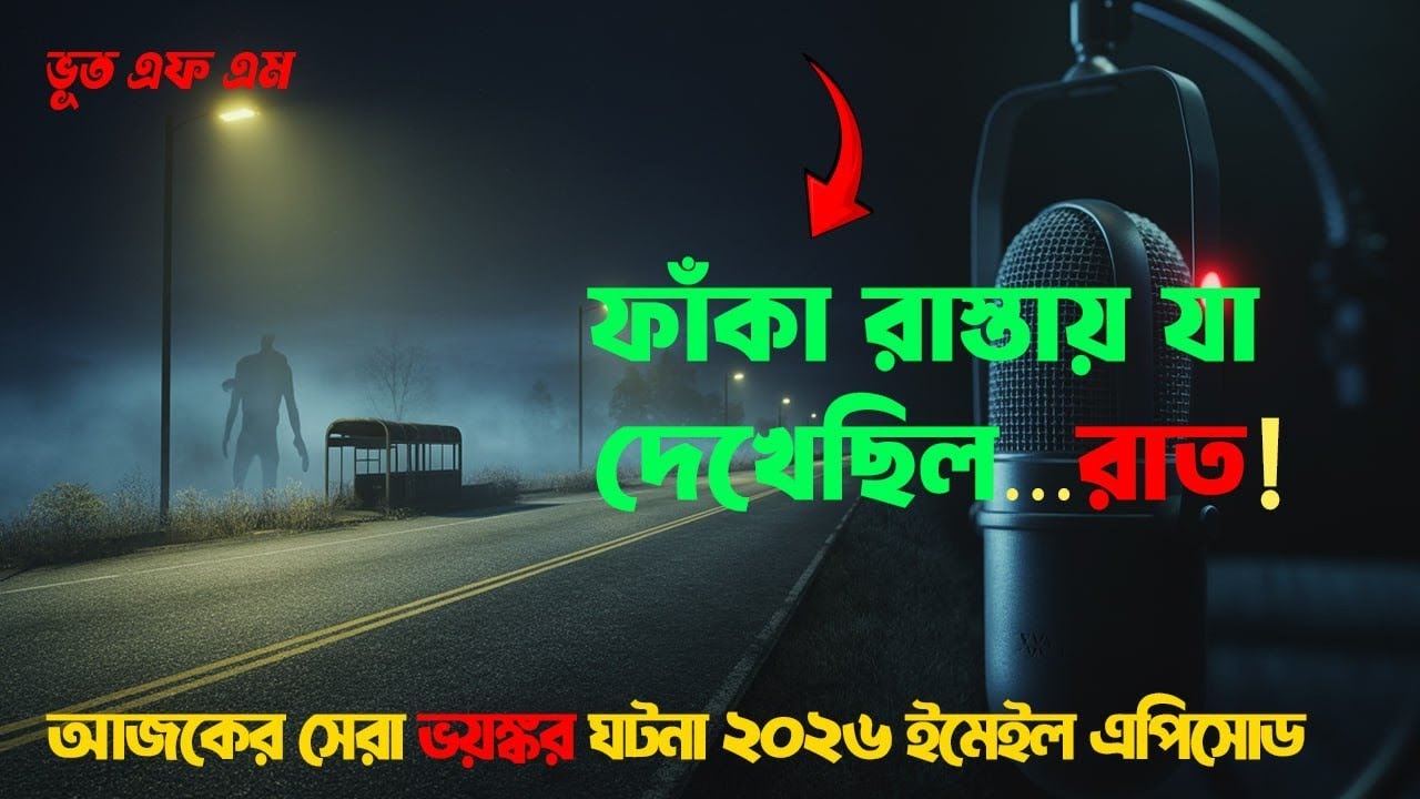 Bhoot fm | ফাঁকা রাস্তায় যা দেখেছিল…!  ঘটনা || Only Email Episode | horror story #Vutfm #bhootfm