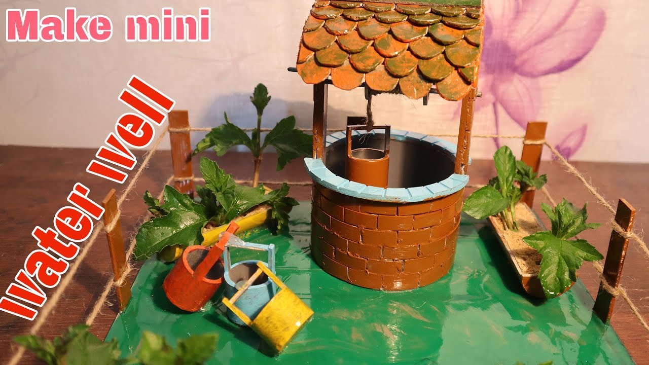 How to make a mini water well with plastic pipes DIY very easy Make everything with Magic