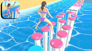 Hopscotch Run - All Levels Gameplay Android,ios (Levels 1-5)