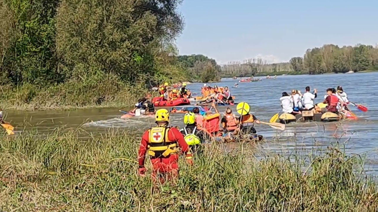 14 Randonnée sul fiume Po a Valenza 2025 - L'arrivo 