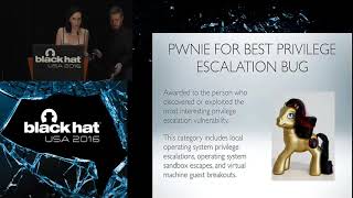 Black Hat USA 2016 Pwnie Awards 2016