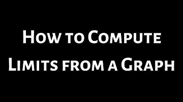 How to Find Limits from a Graph in Calculus