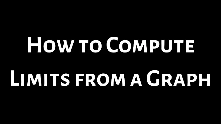 How to Find Limits from a Graph in Calculus