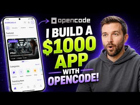 Build Premium AI Apps for FREE Using OpenCode | Complete Guide