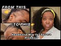 Quick PROTECTIVE Style for SEVERE ALOPECIA | HEADBAND WIG| Instant Edges