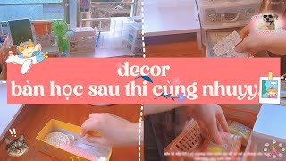 #decor bàn học sau thi cùng tớ ✨💌 |#xuhuong #viral #asmr #deskdecor | ig nhuw_ys 01 💤