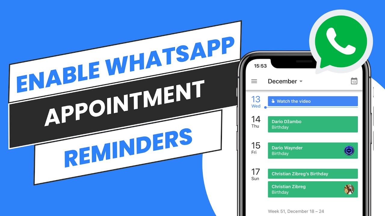 How to set up WhatsApp appointment reminders [TUTORIAL] - YouTube
