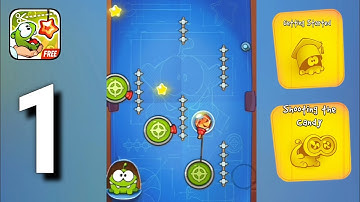 Cut the Rope: Experiments - Gameplay Walkthrough Part 1 | Getting Started, Shooting the Candy