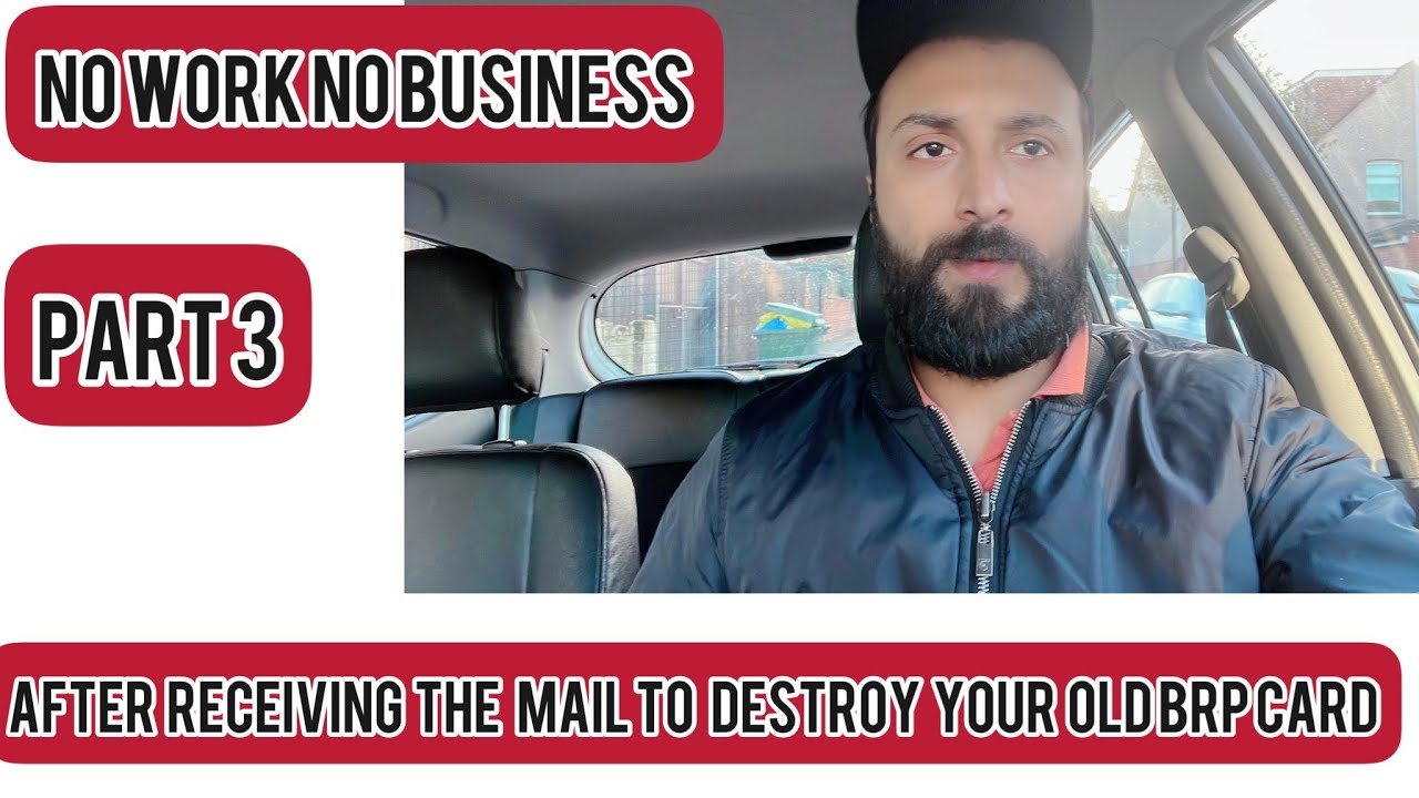 After receiving the mail to destroy your old BRP card| No work No Business Error -Part 3